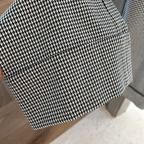 NEW! ANTHROPOLOGIE MAEVE flare wide cuffed herringbone trousers 0 - Picture 7 of 14